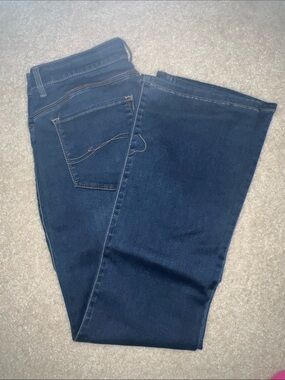 Lee Women's Dark Indigo Wide-Leg Flare Jeans